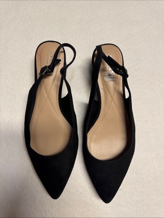 Alfani Shoes - Alfani Black Pointed Slingback Loafers